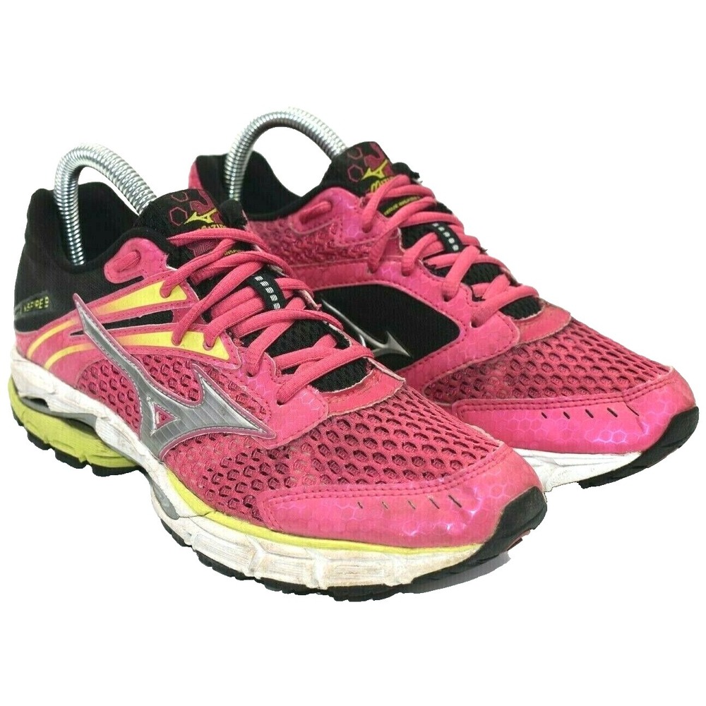 Mizuno‎ Wave Inspire 9 Running Shoes Women's Size 8 Wide Pink Black Athletic